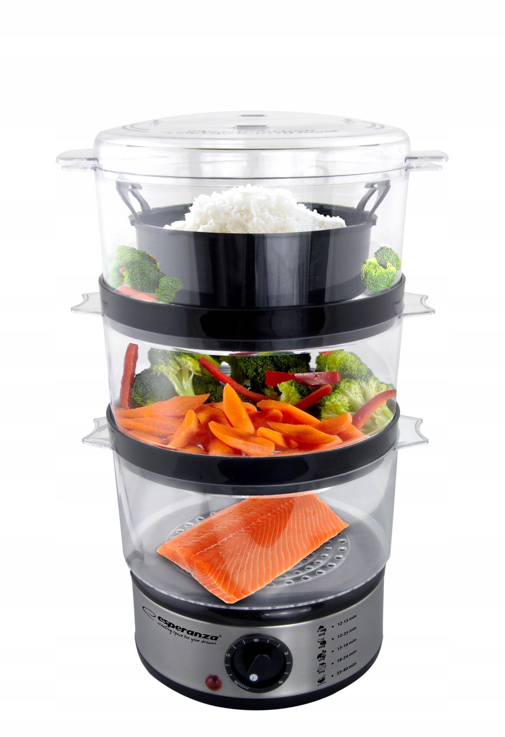 Steamer Esperanza ECG009 7,5 l black 400 W Brand Esperanza