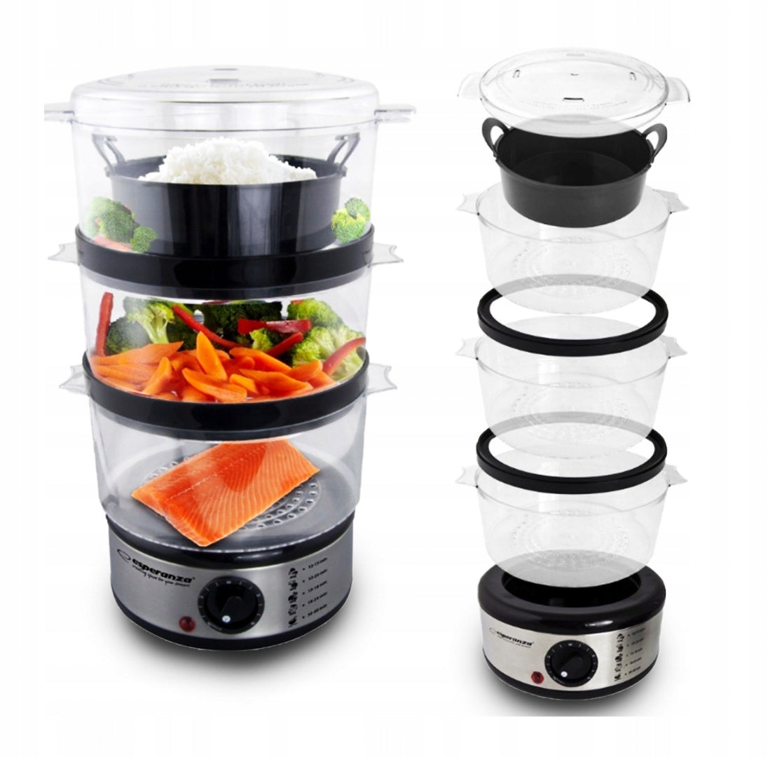 Steamer Esperanza ECG009 7,5 l black 400 W Manufacturer code STEAM PAROWAR VOLCANO