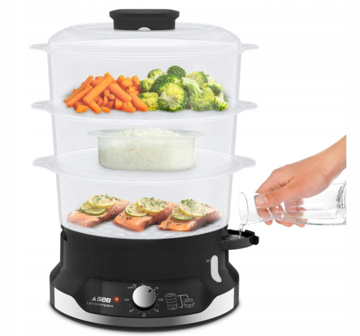Steamer SEB VC139800 6 l black 800 W