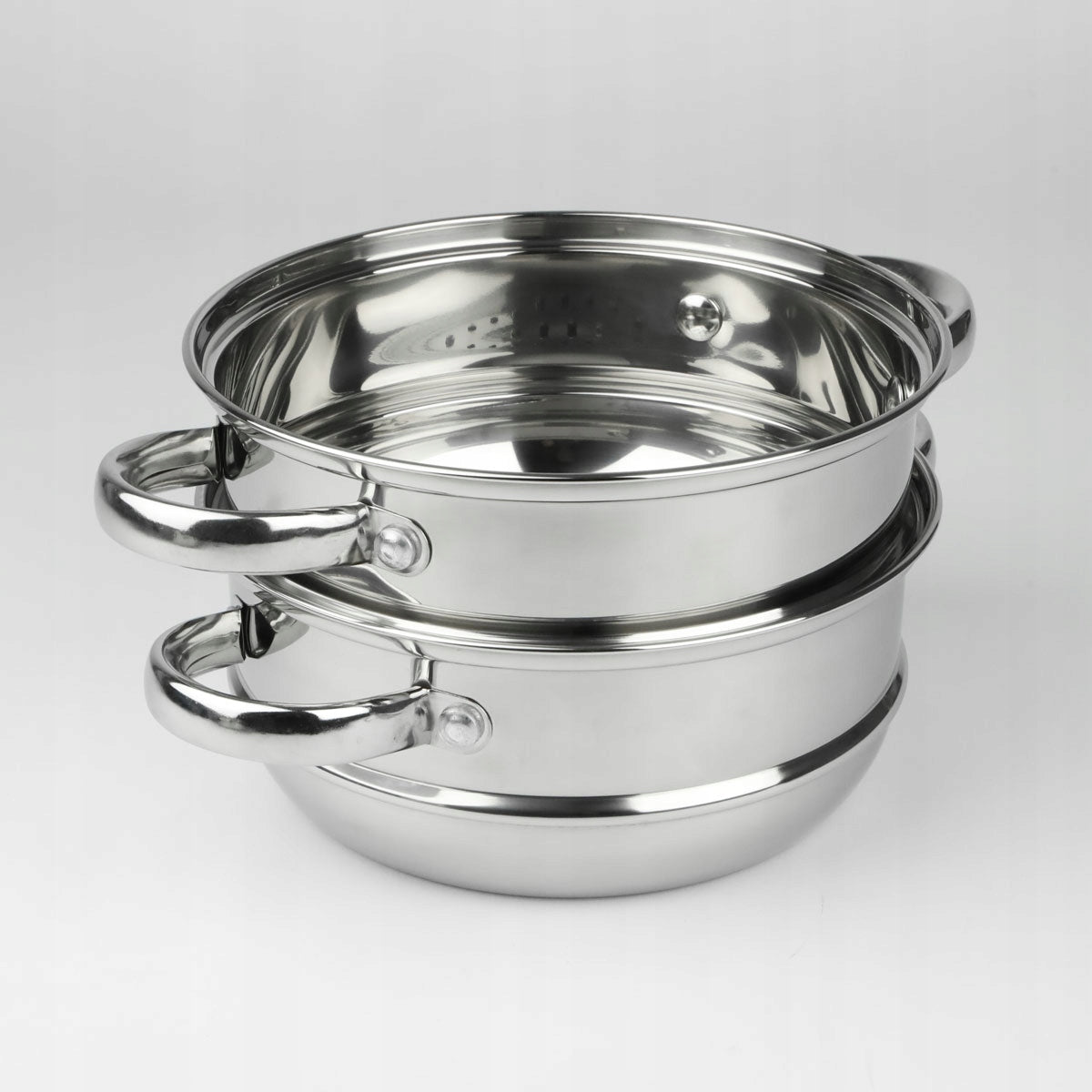 Steamer STEAMING POT 22 cm gas induction per pair steel Packaging status original