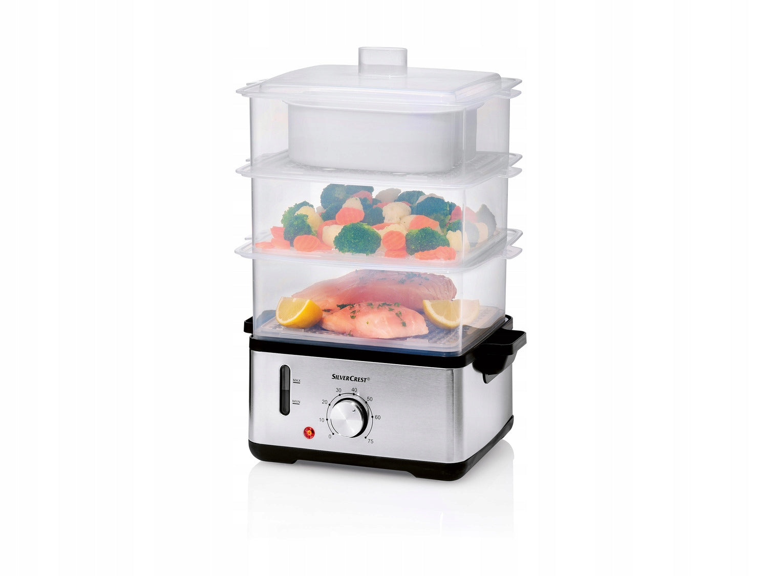 Steamer SilverCrest SDG 950 D4 Silver Steaming Appliance EAN (GTIN) 4334036000397