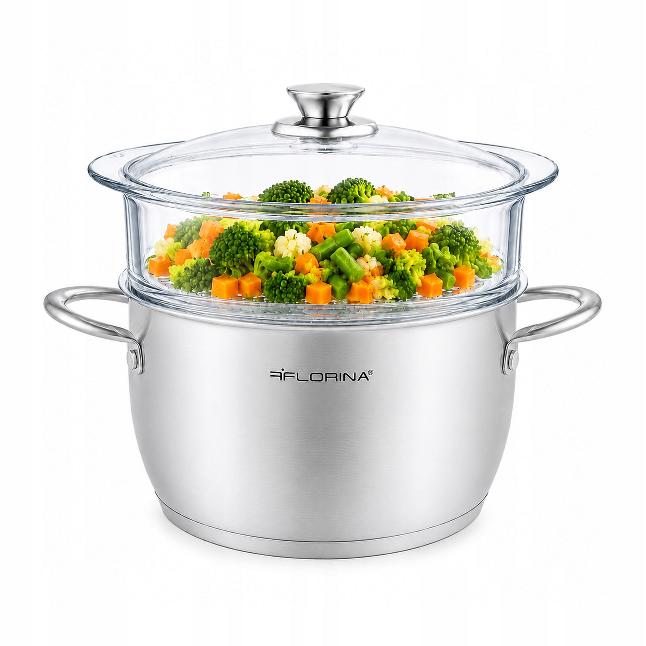 Steaming Pot Induction Steamer Glass Sieve Cartridge 5,1L Packaging status original