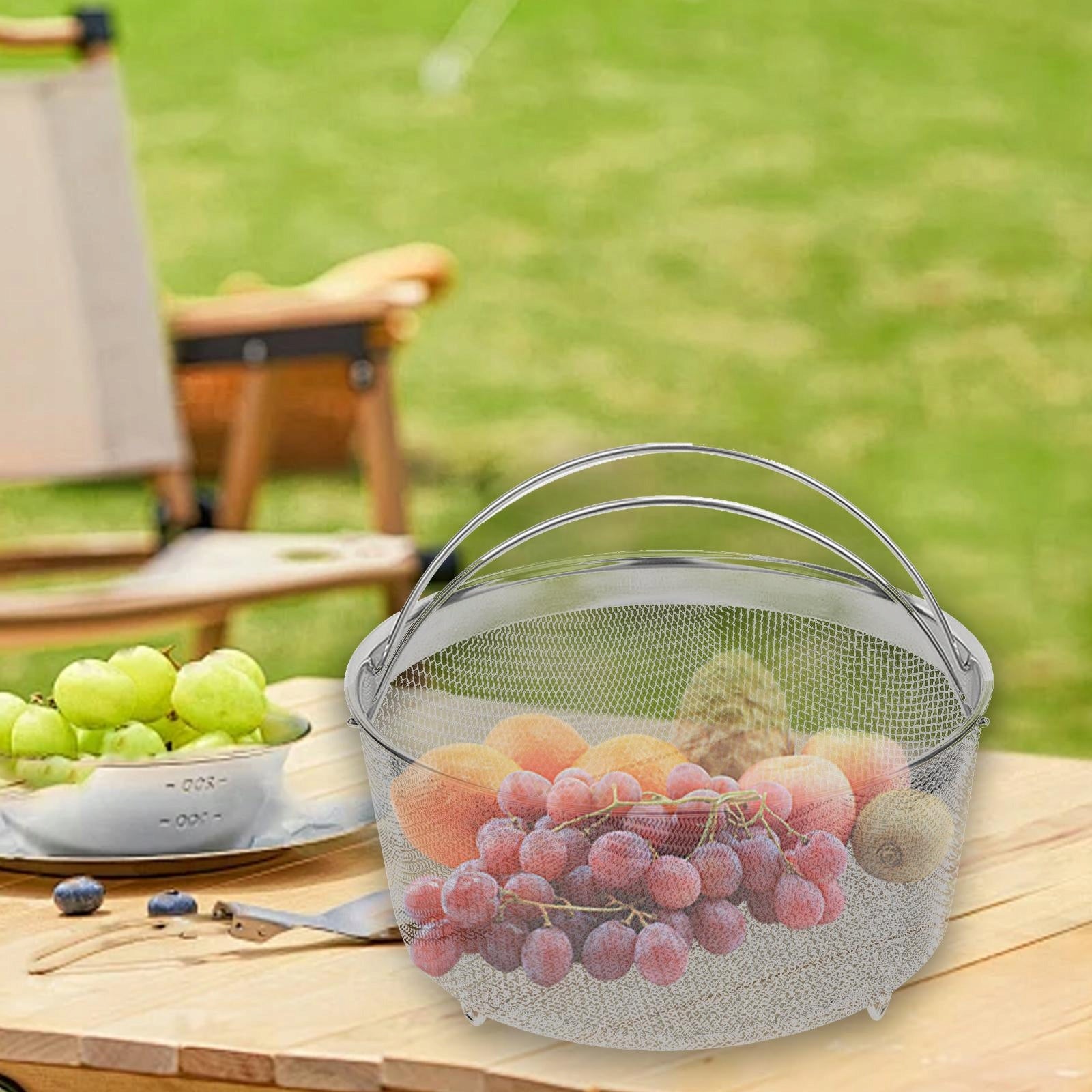 Steaming basket, strainer, rice wash sieve, colander Capacity 1 l