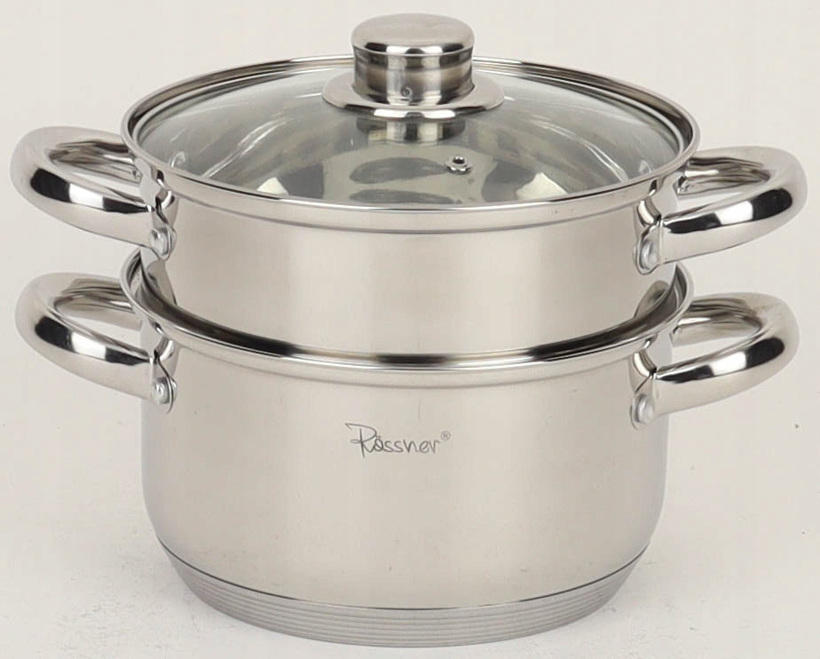 Steaming pot 22 cm 3 el steamer induction gas Packaging status original
