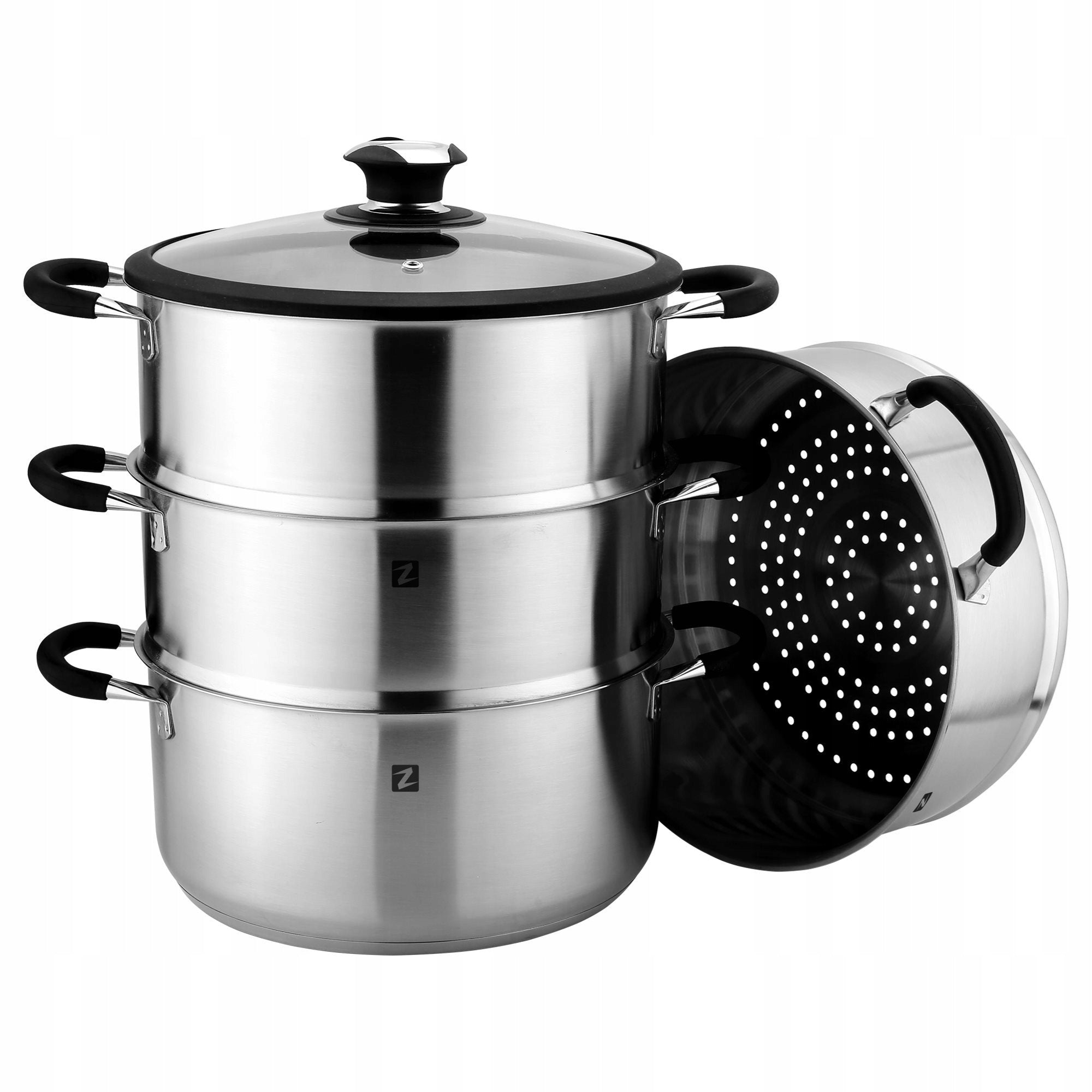 Steaming set, 5-piece, stainless steel, 28 cm/7,6 l Brand Zokura