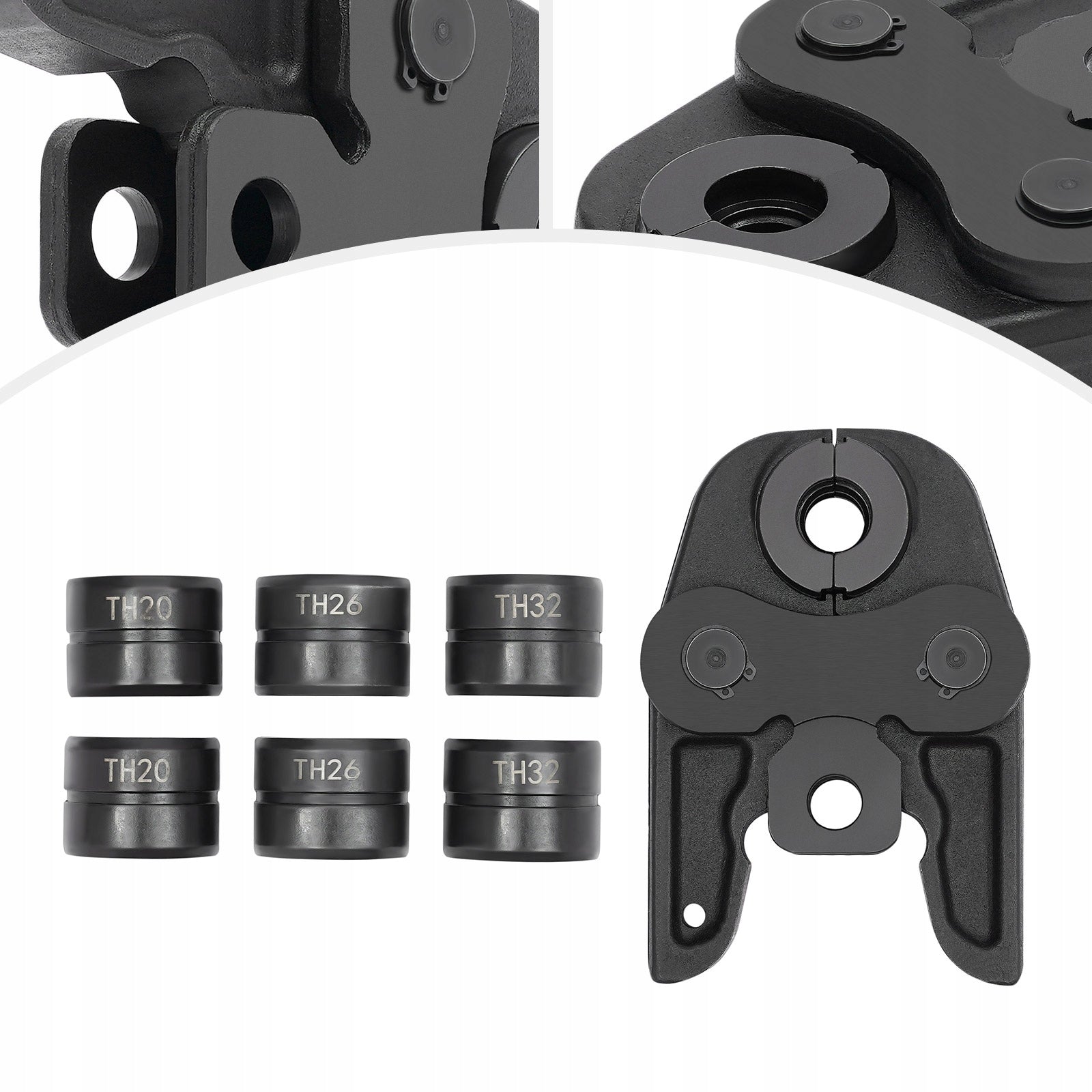 Steel Manual Clamp Jaws 16-32 mm with Interchangeable Jaws Manufacturer code ser950