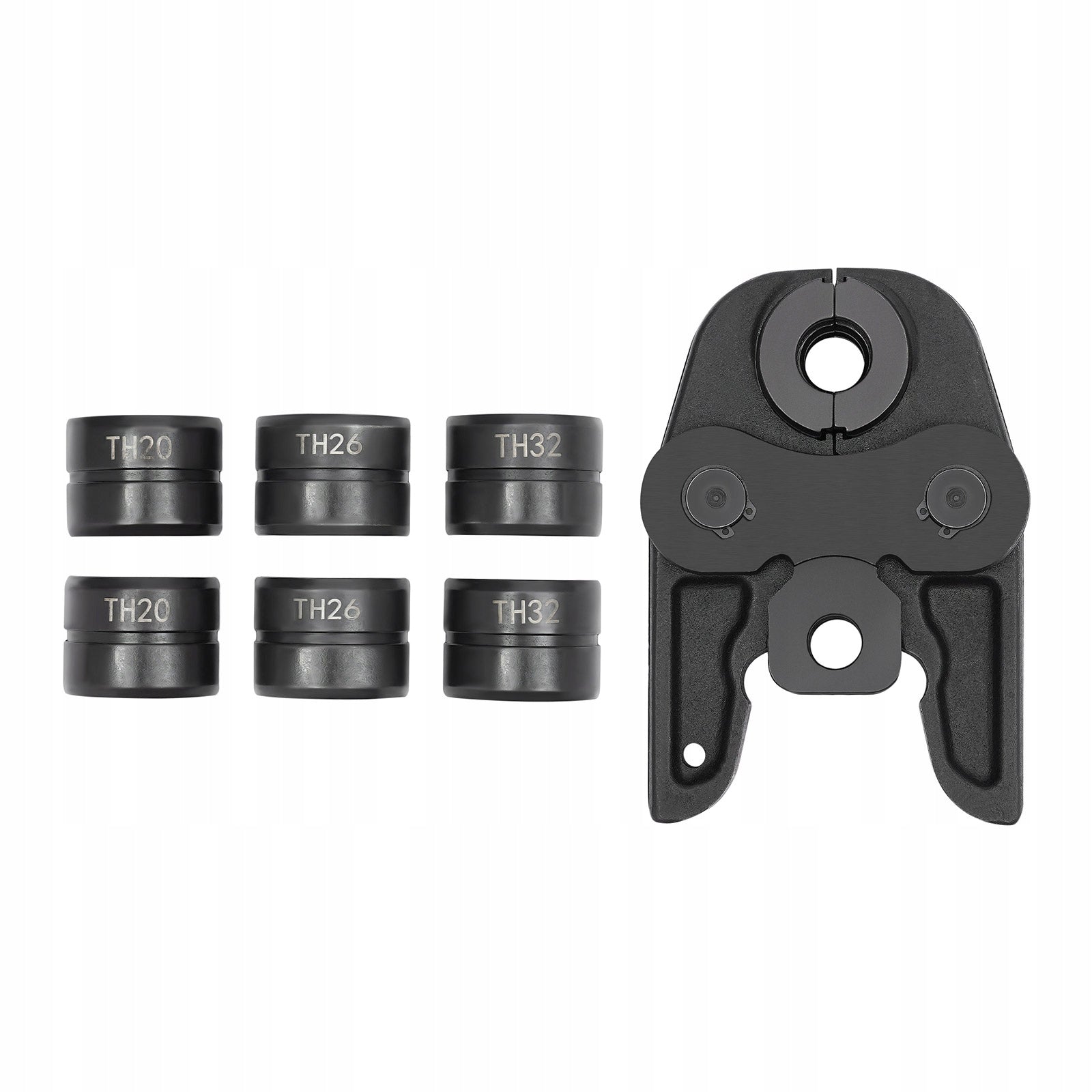 Steel Manual Clamp Jaws 16-32 mm with Interchangeable Jaws