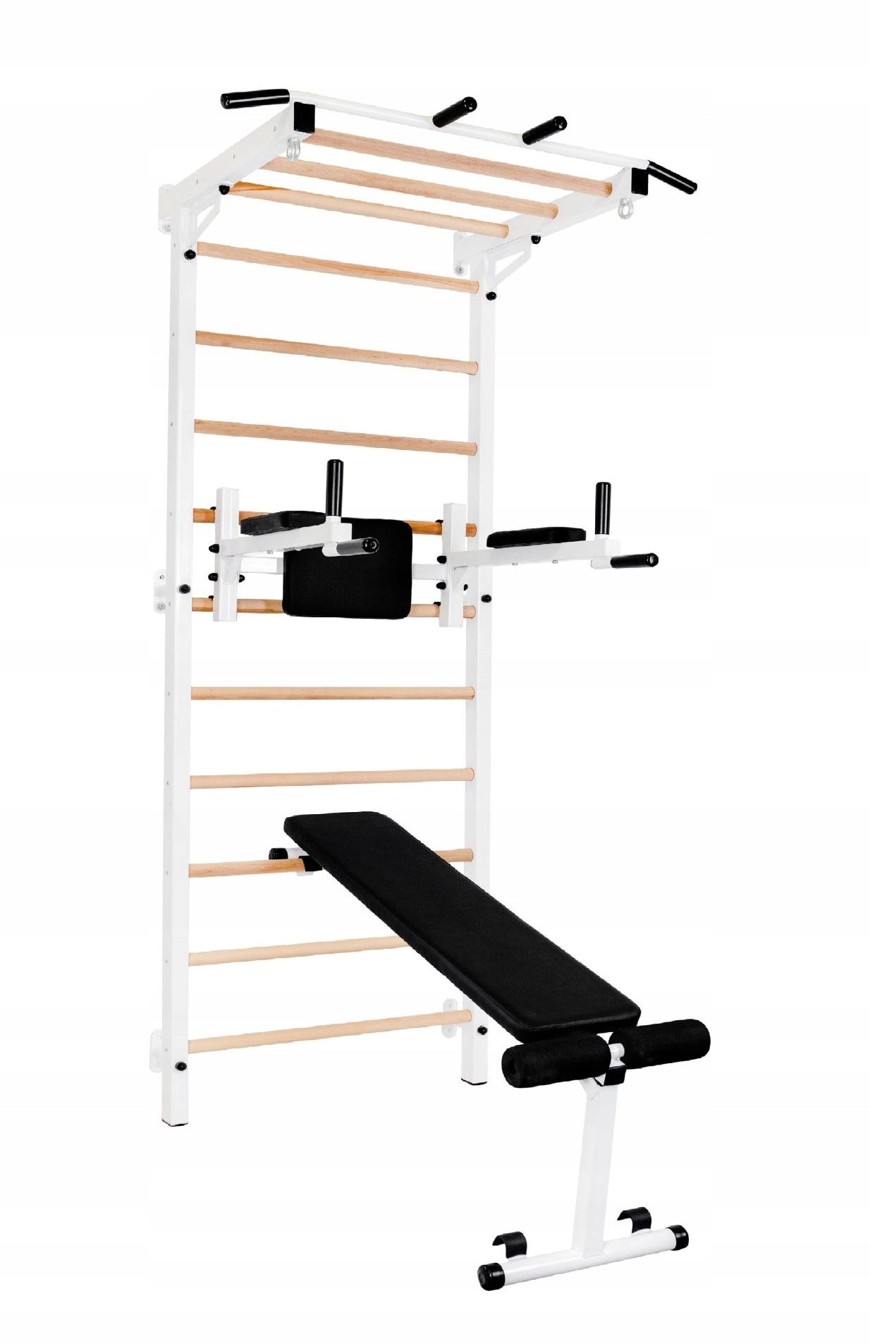 Steel Multifunctional Gymnastics Ladder Bench Handrails Home Gym