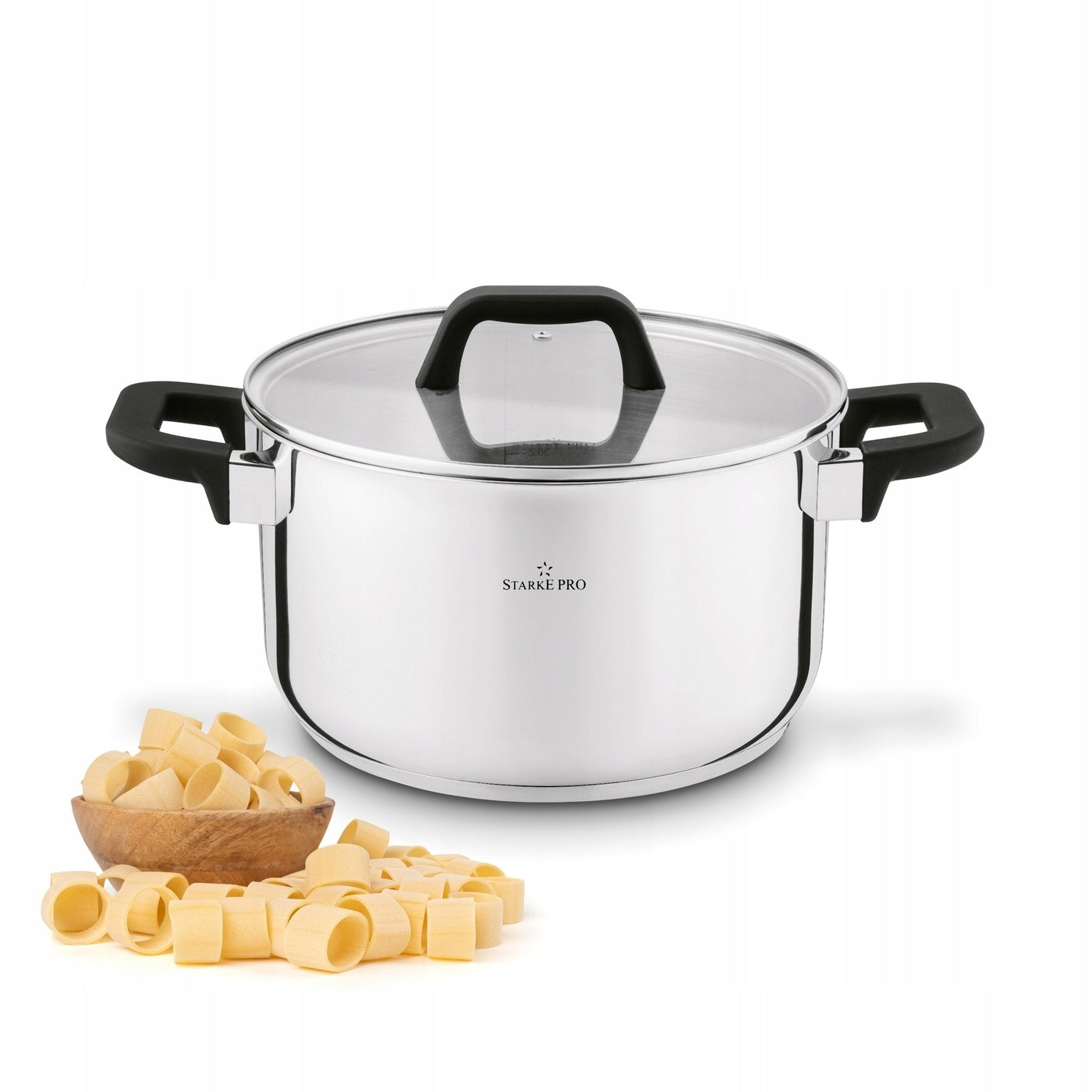 Steel POT with LID INDUCTION Gas LARGE Starke Pro Sphere 5,8L 24cm
