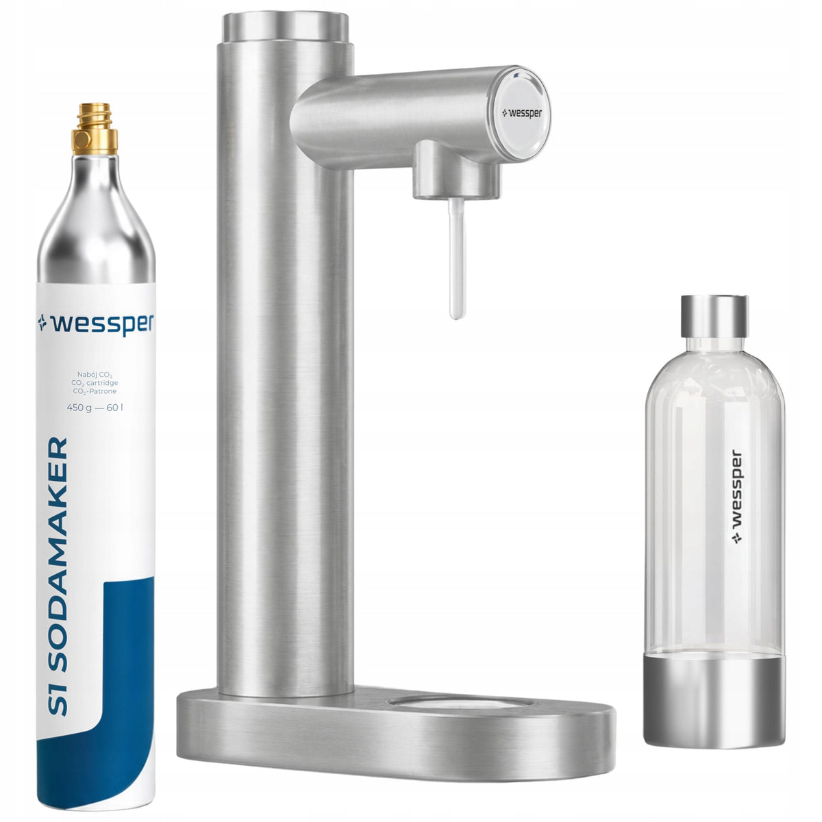 Steel Saturator for Water Gasification + Water Bottle Cylinder CO2