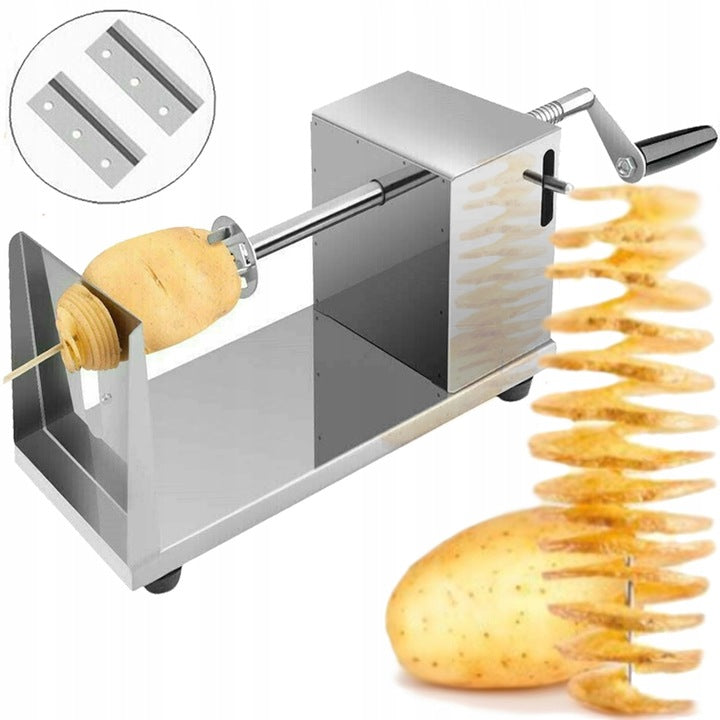 Steel air fryer machine for screw-on potatoes steel knife fries