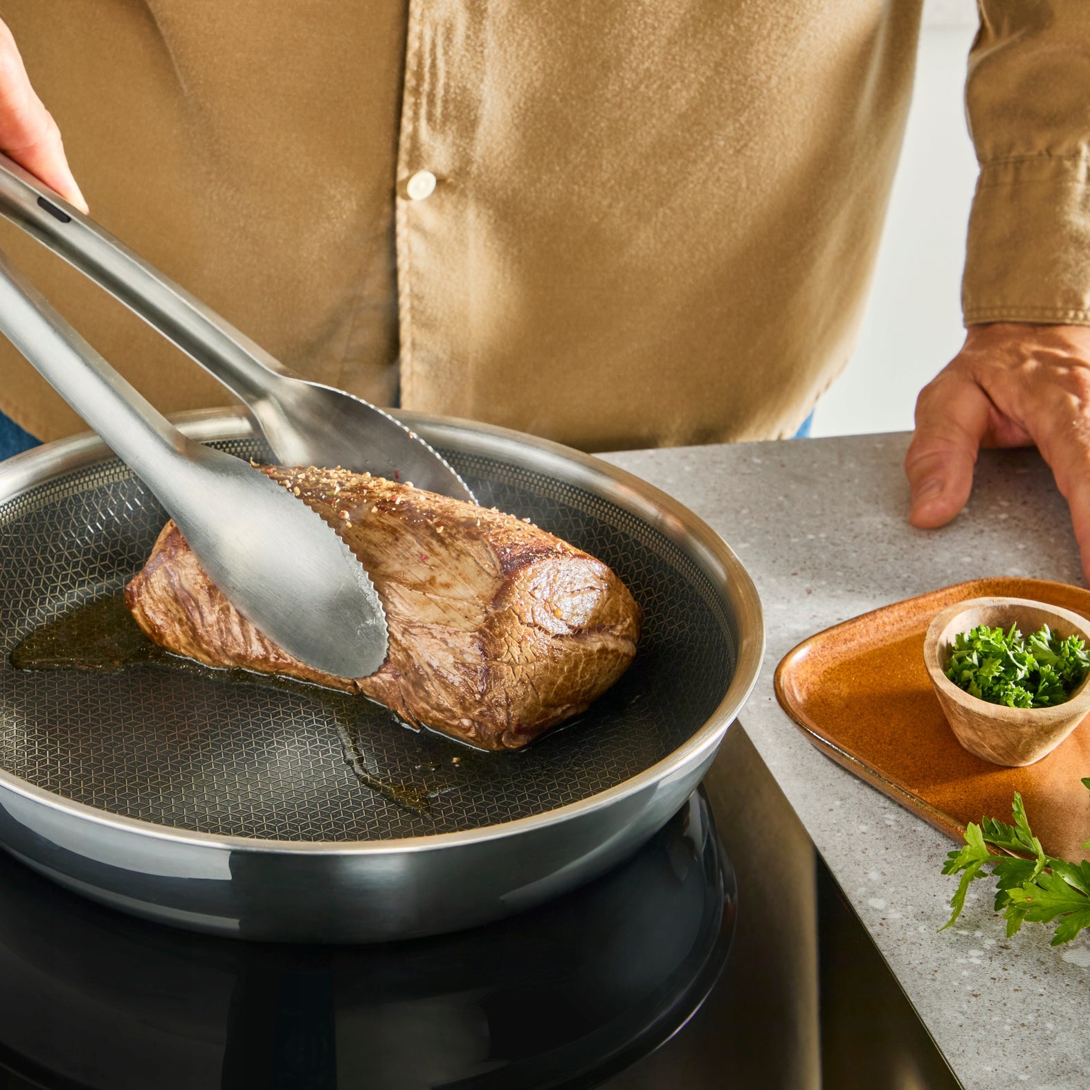 Steel pan TEFAL Power E3410655 28 cm non-stick induction Manufacturer code E3410655
