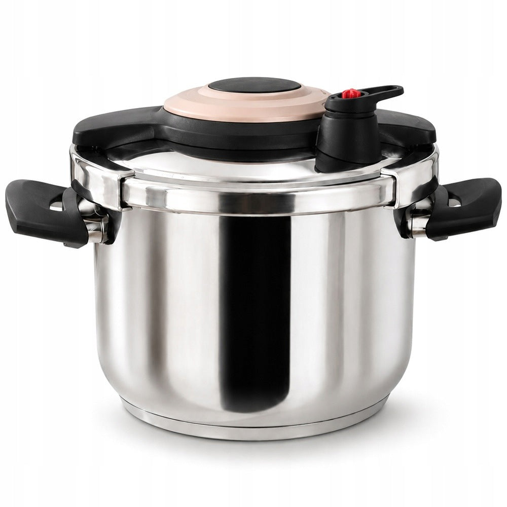 Steel pressure cooker with automatic closing DRONE 5 l