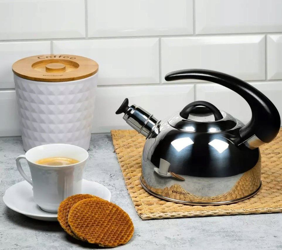 Steel whistle kettle Kinghoff 1.8 Lite INDUCTION Gas Brand Kinghoff