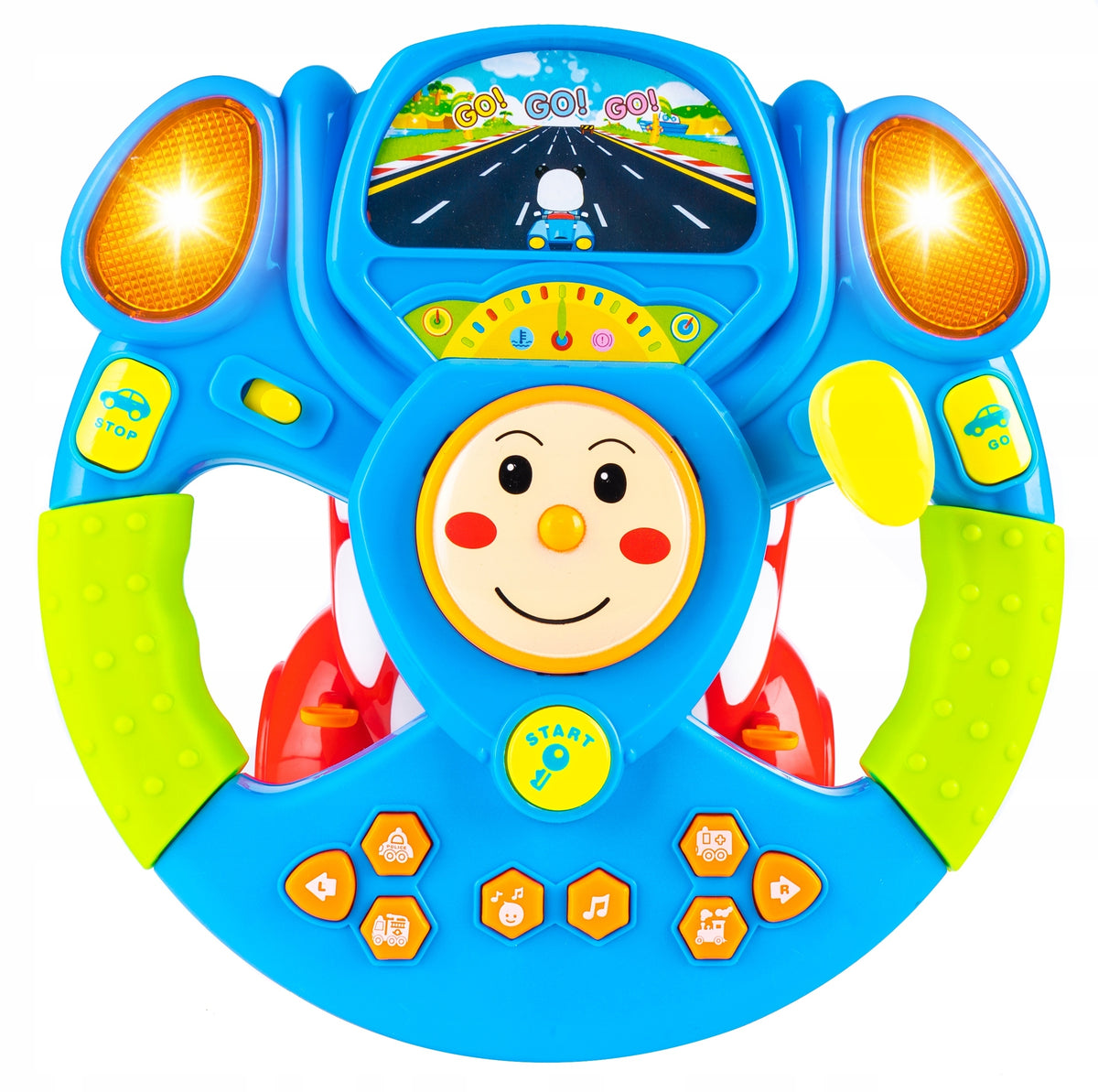 Steering Wheel Interactive Musical Toy For Kids Sounds And Lights Brand Gotel