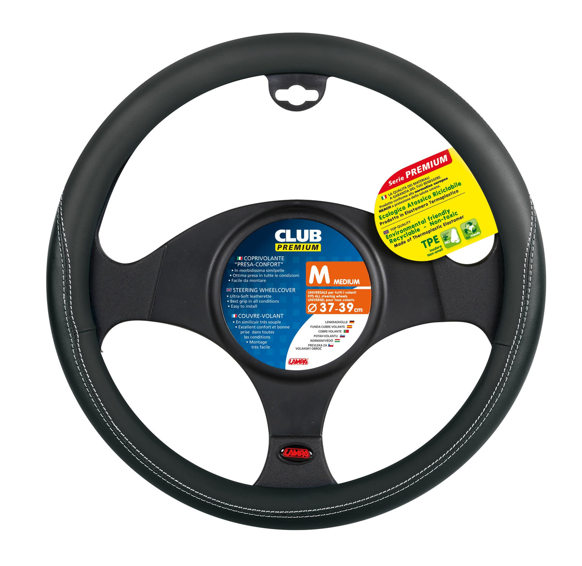 Steering wheel cover black37-39 M