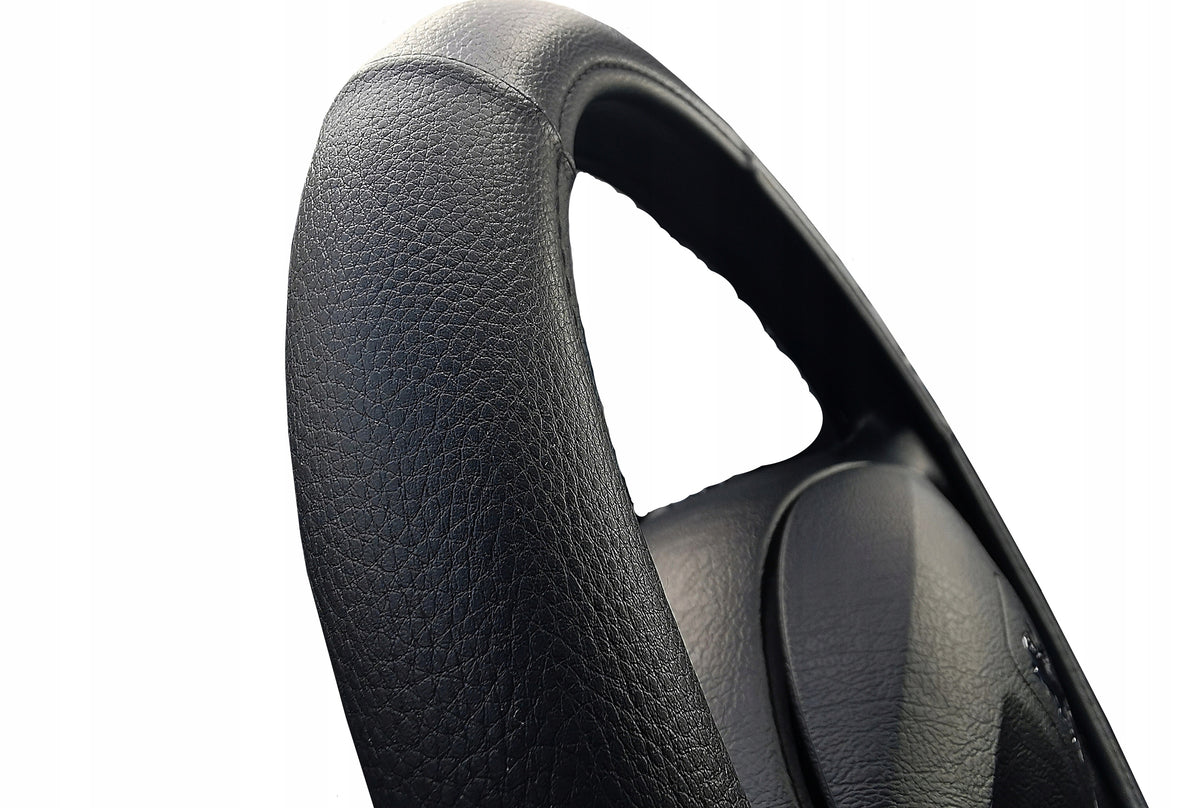 Steering wheel cover for BMW 3 series E46 E90 F30 X1 X3 X5 leather BLACK