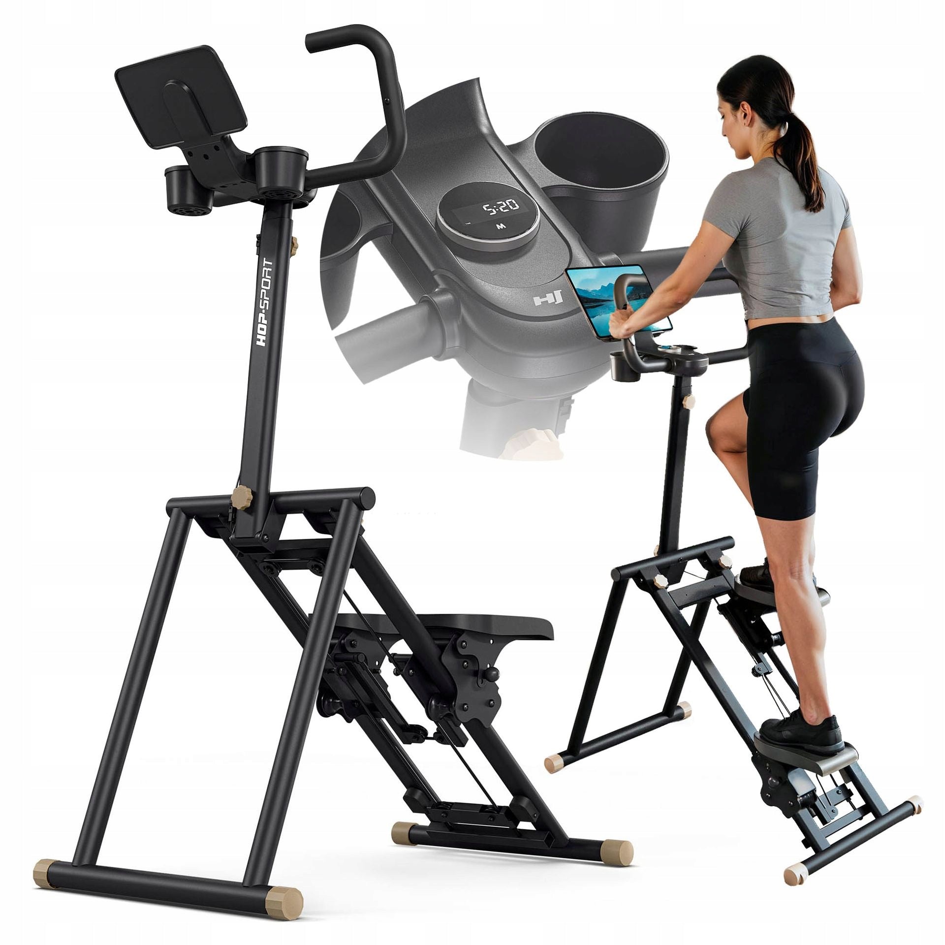 Stepper Staircase Folding Adjustable Home Training Climber up to 120kg