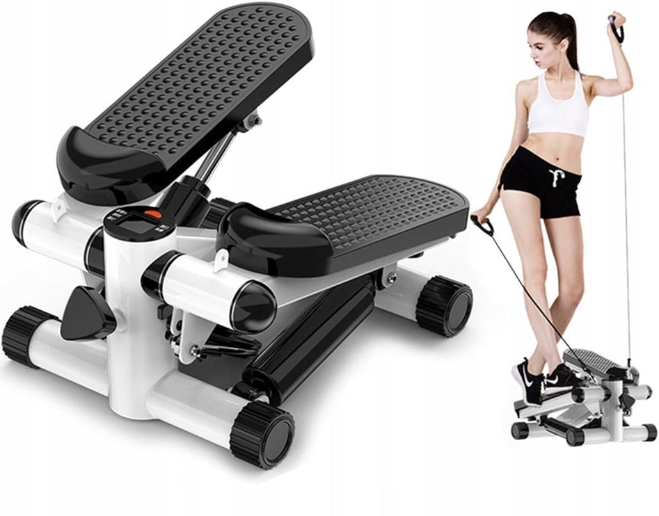 Stepper Twisted Stepper with Ropes Step Exercise Aerobics Counter FITNESS