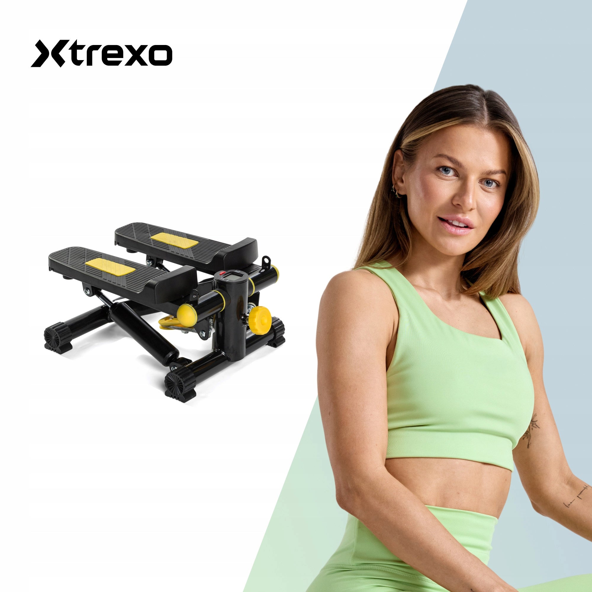 Stepper fitness step for aerobics exercises XTREXO FS100 with links + counter Packaging status original