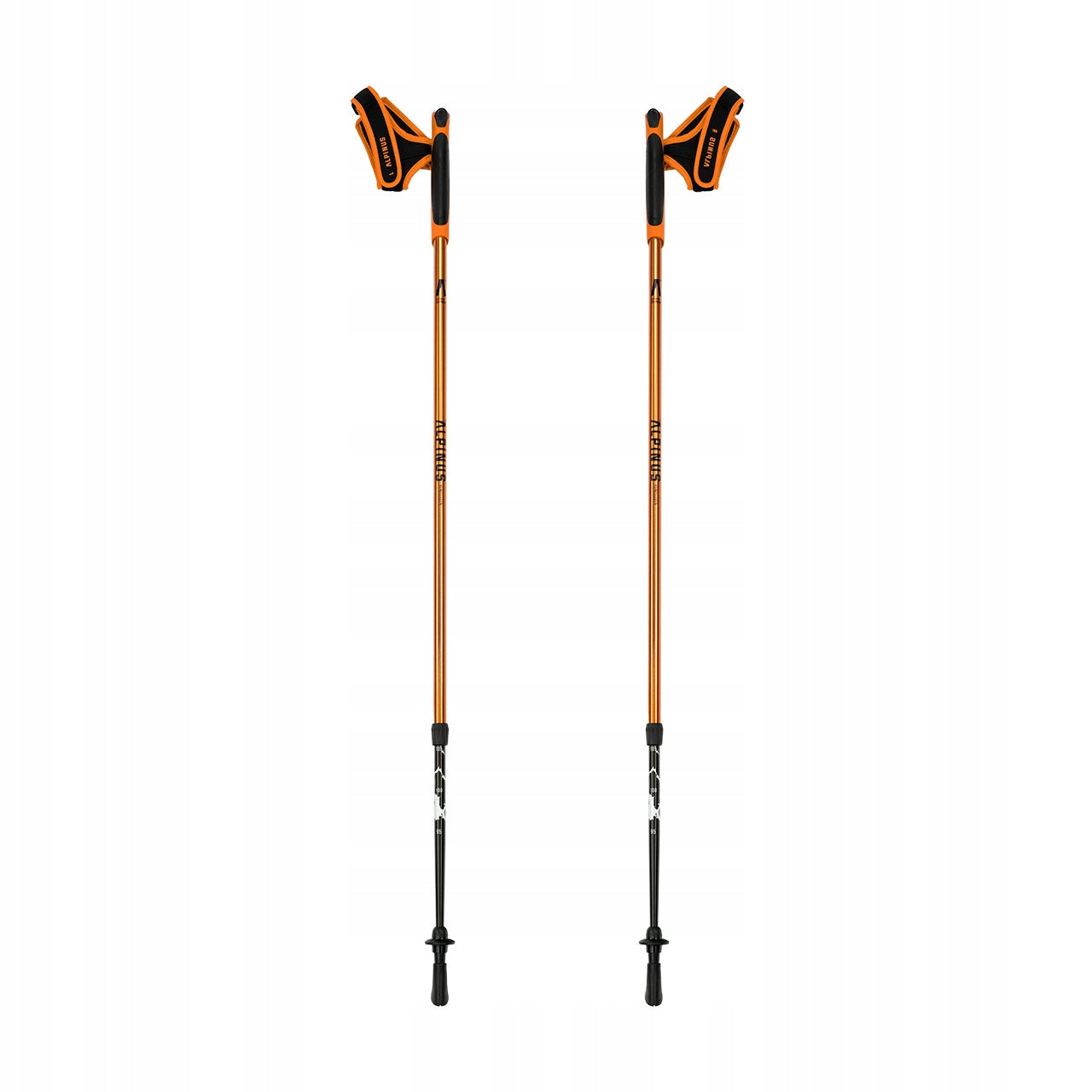 Sticks Alpinus Kungsleden 80-135 cm oranges and reds