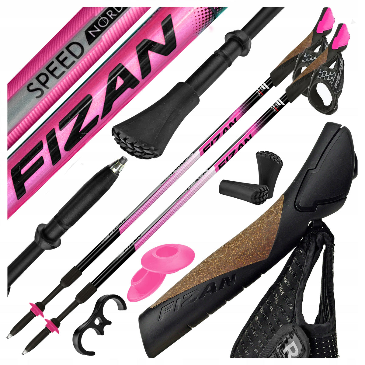 Sticks Fizan SPEED 75-125 cm pink