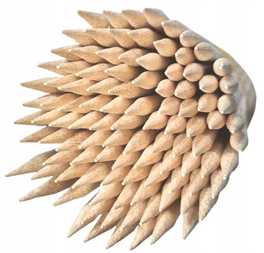 Sticks for twisted potatoes 40cm 5mm 100PCS Sharpened Toothpicks Brand no brand