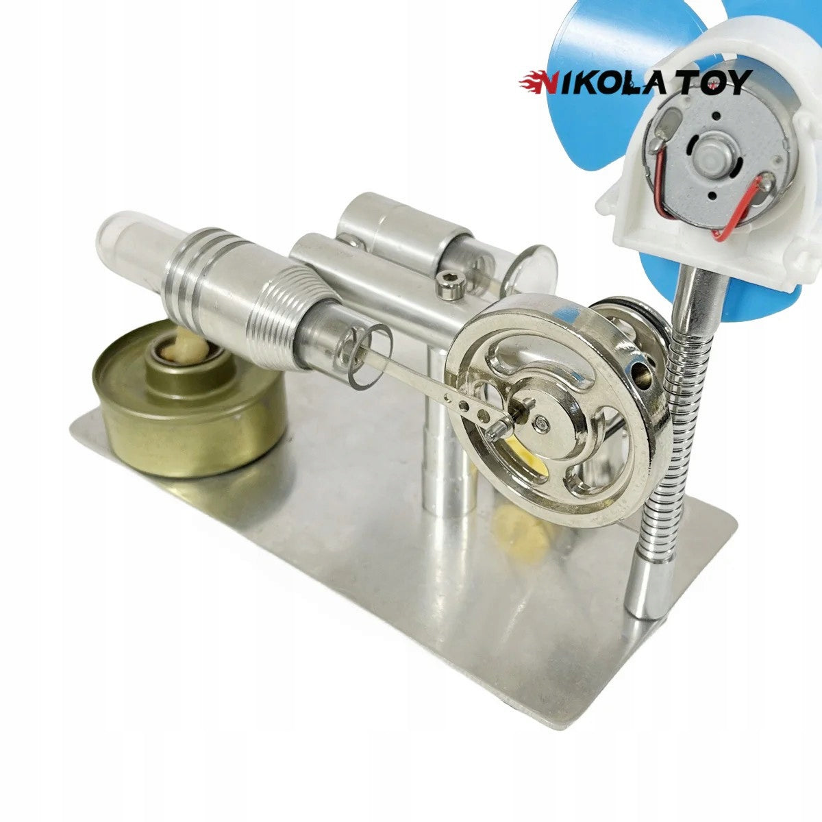 Stirling Motor Current Generator Windmill STEM Educational NikolaToy Gift Manufacturer code NK-2590