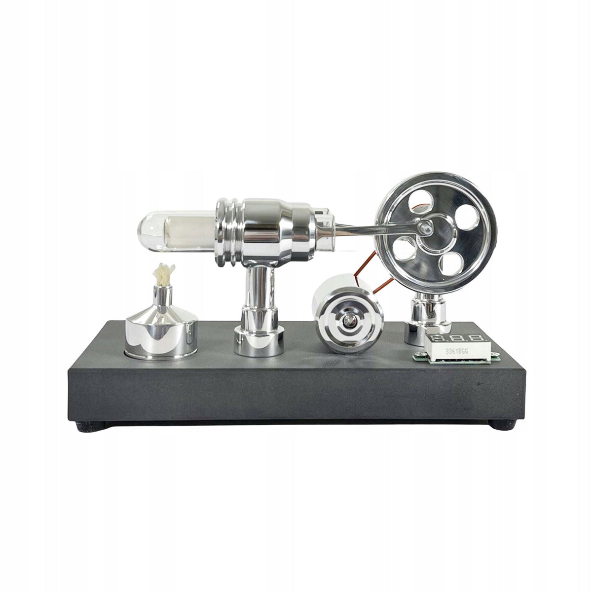 Stirling Motor NikolaToy USB Generator, Educational Model with Meter