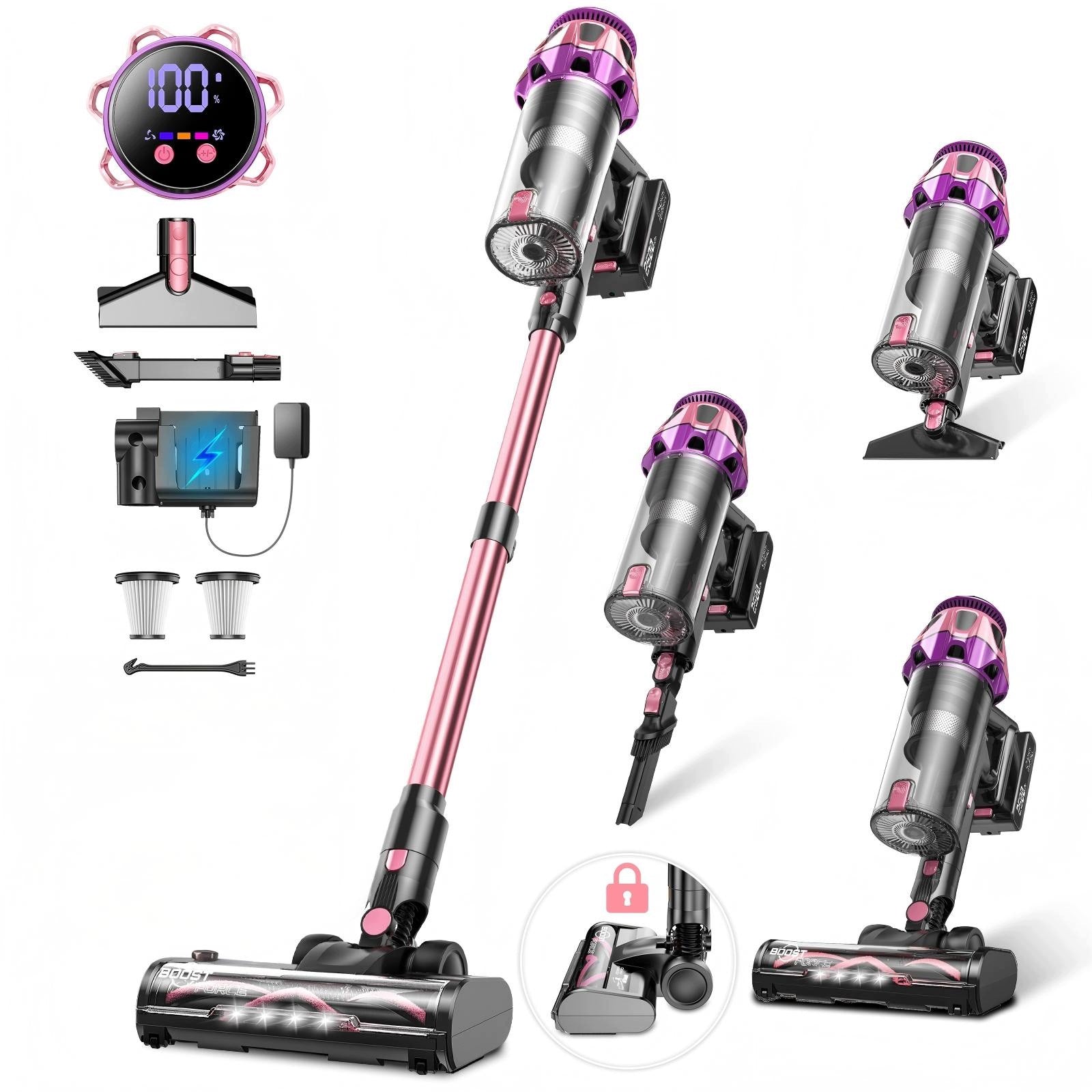 Stojący odkurzacz domowy 8w1 o ssaniu 58KPA, pojemnik na kurz 1,8L