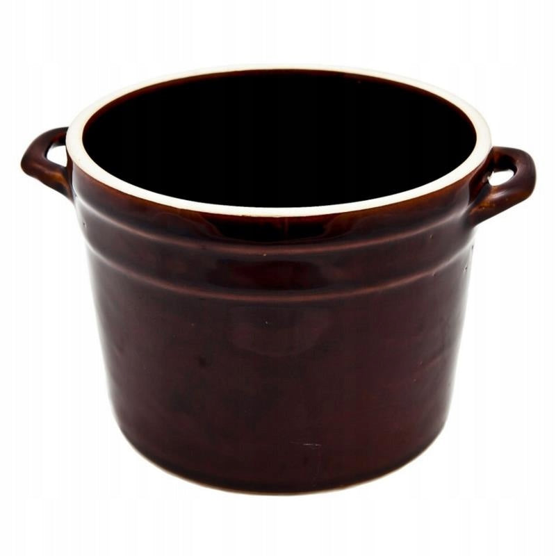 Stoneware Pot Krystynka Q19 2.5L for Lard, Pâté, Fermented Cucumbers