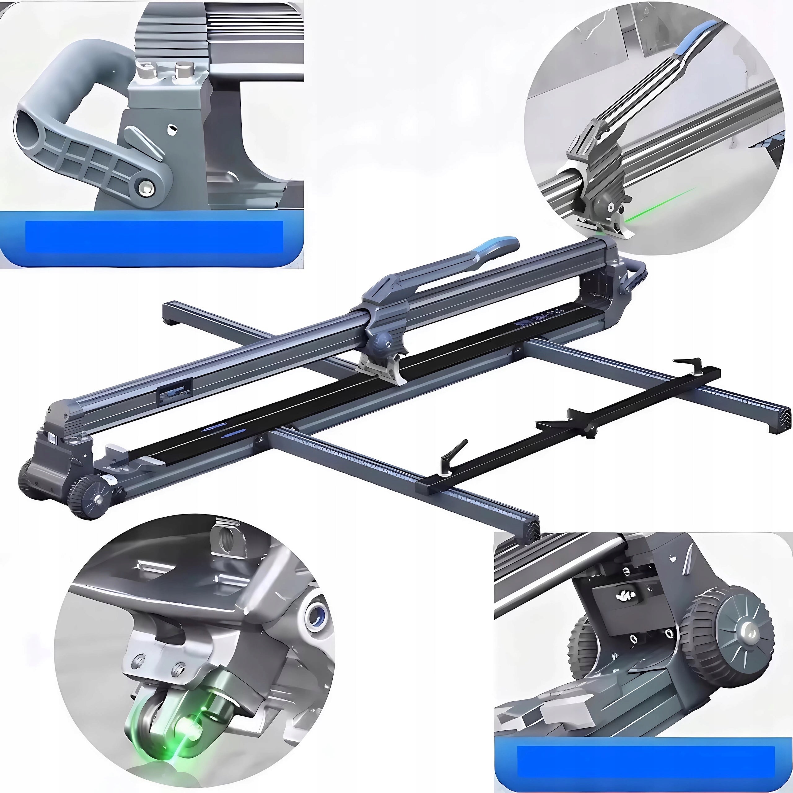 Stoneware cutter 120 cm laser PRO stable for large tiles 1200 mm
