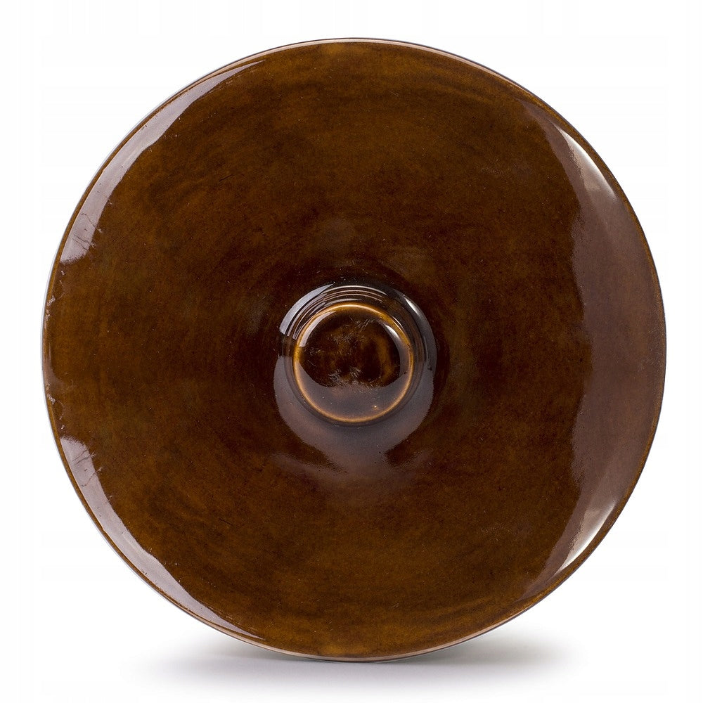 Stoneware lid for a KRYSTYNKA BRONZE stoneware pot 16 cm K3