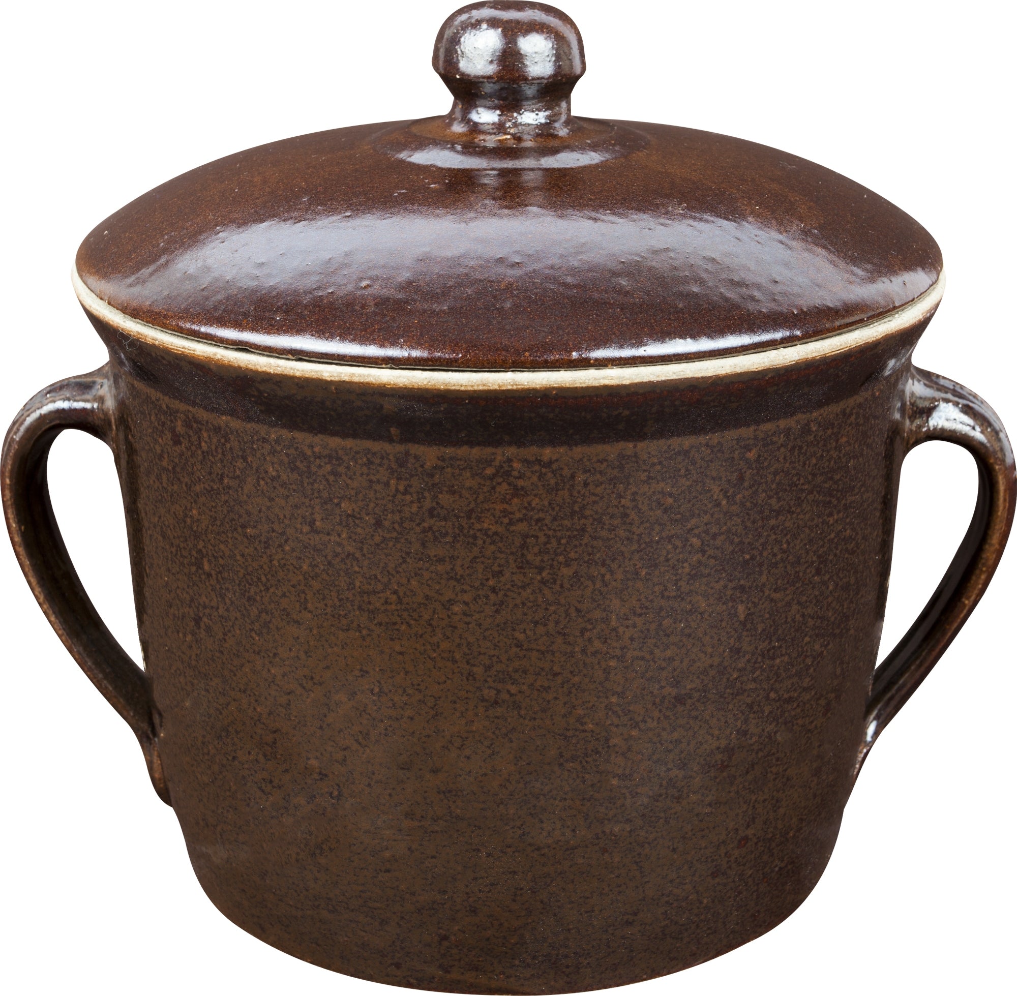 Stoneware - pot 1,8l straight with lid cucumber beet for pickling