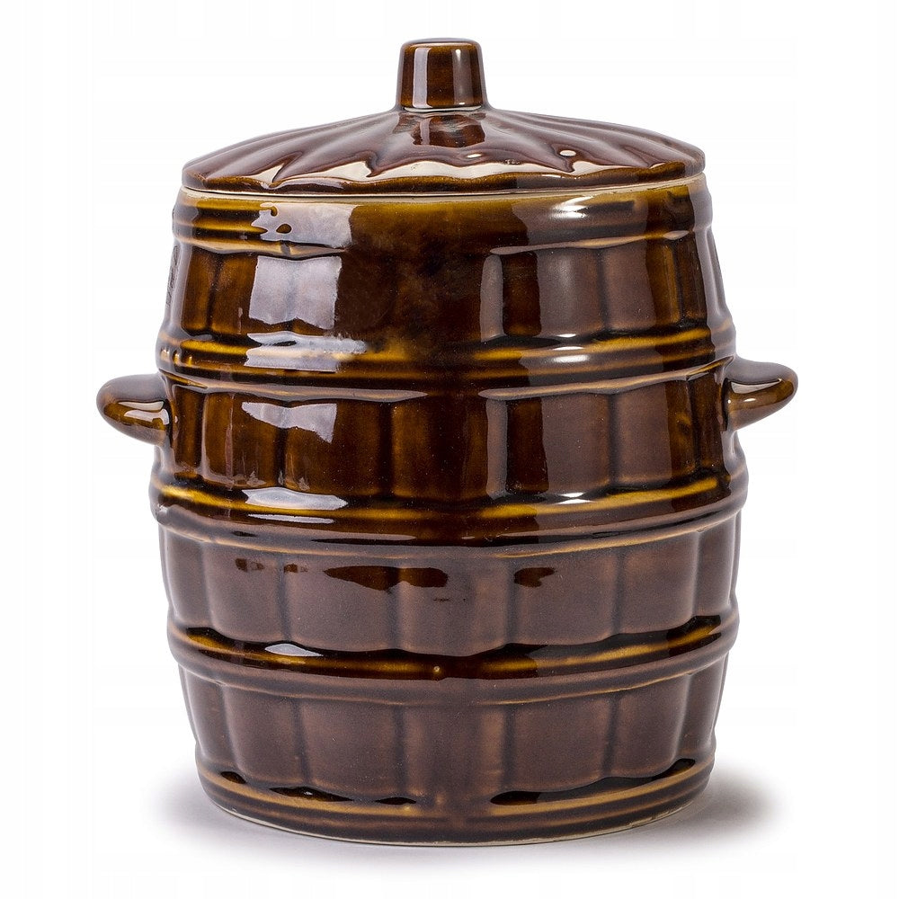 Stoneware pot 8L cucumber cabbage pickling barrel with lid