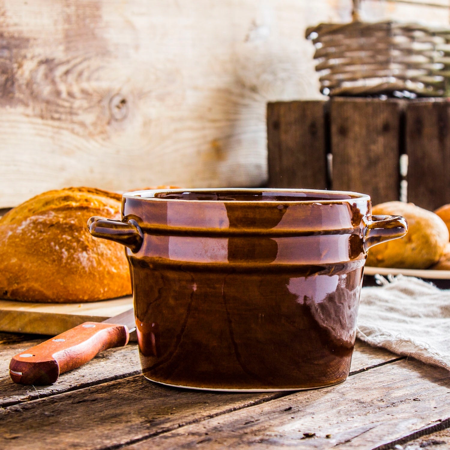 Stoneware pot Q14 1L Krystynka Brand Krystynka