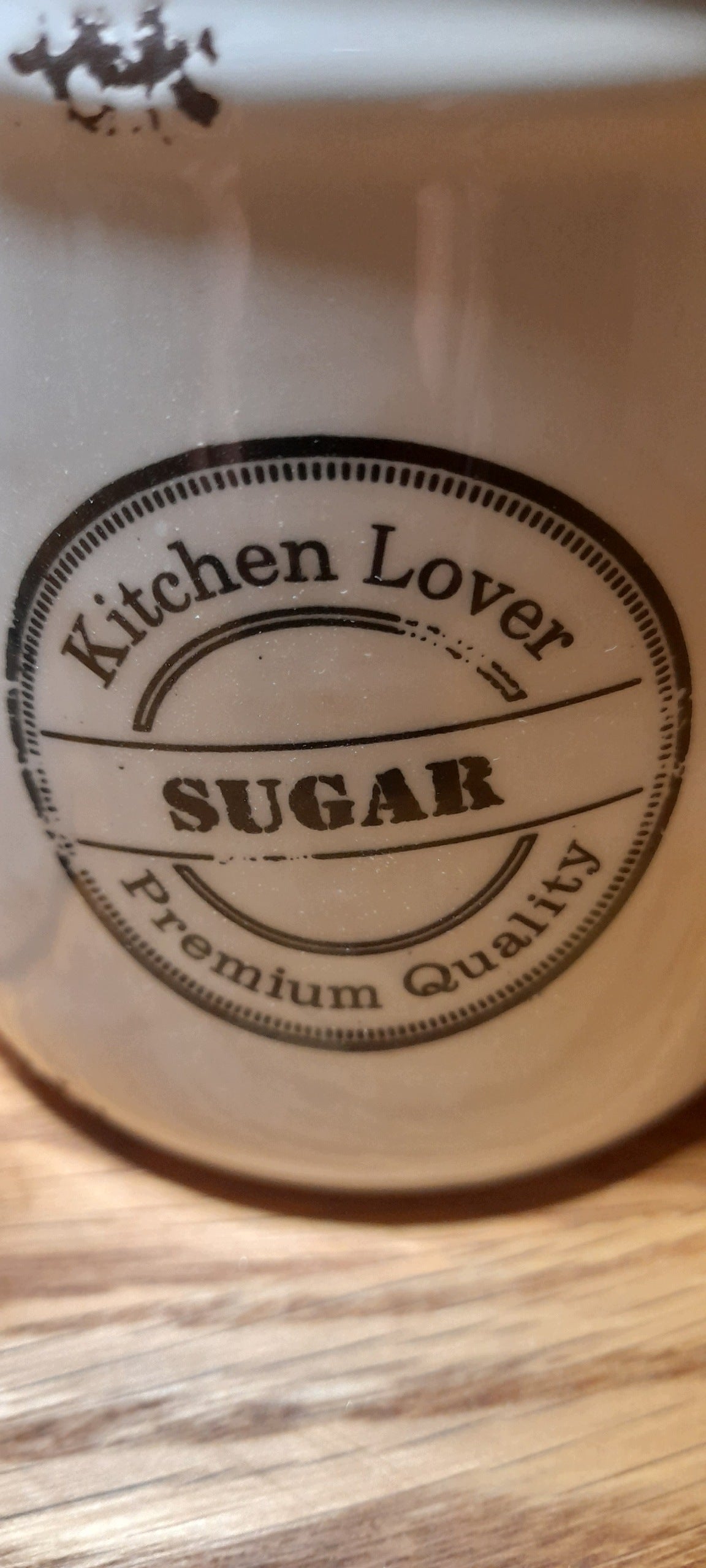 Stoneware salt shaker white aged Tognana 12,5 x 17,5 cm Packaging status original