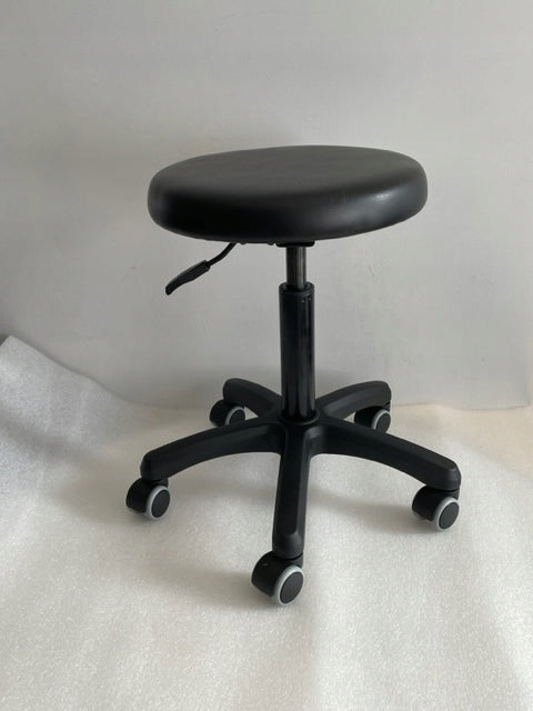 Stool Swivel Stool Chair on Wheels Black UNI Faux Leather EAN (GTIN) 5900431643799