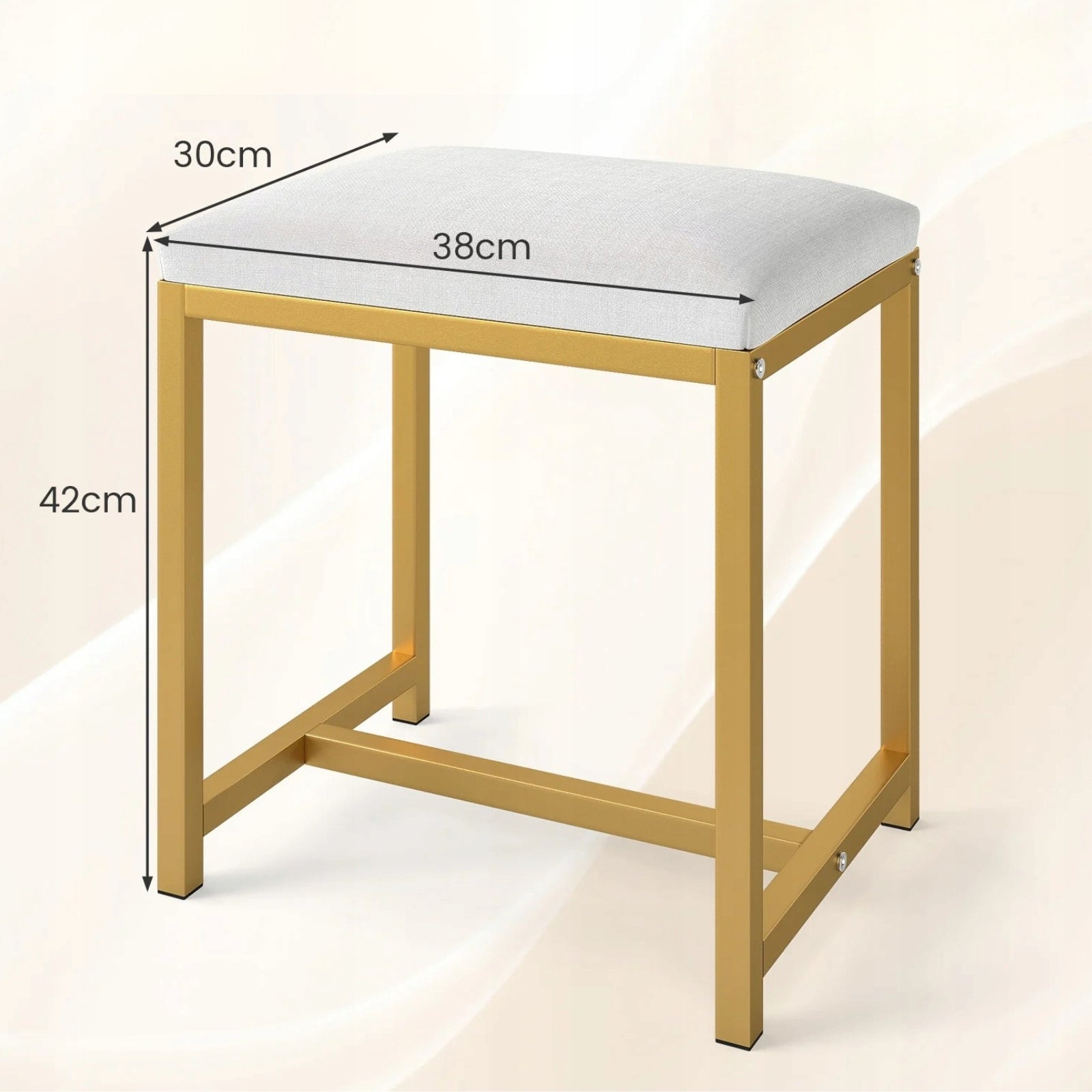Stool with soft upholstered seat Dressing table stool Medical device no