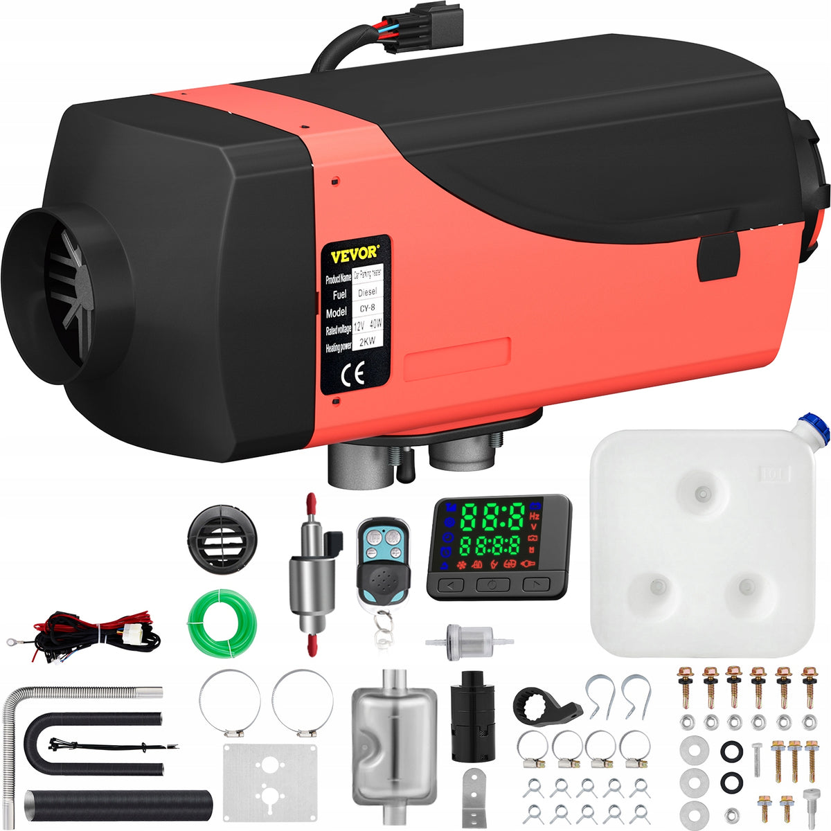 Stop Heating Heater 2KW W Silencer With Remote Control