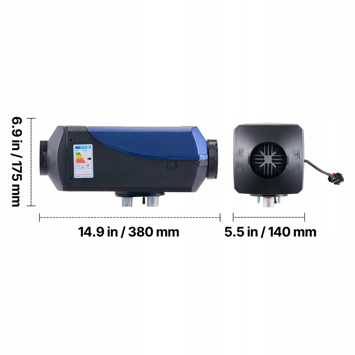 Stop Heating Heater 8KW Portable Dual Control Options Packaging status original