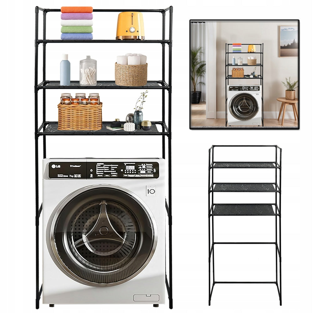 Storage Shelf 3 Levels, Shelf Over Washing Machine Bathroom Rack