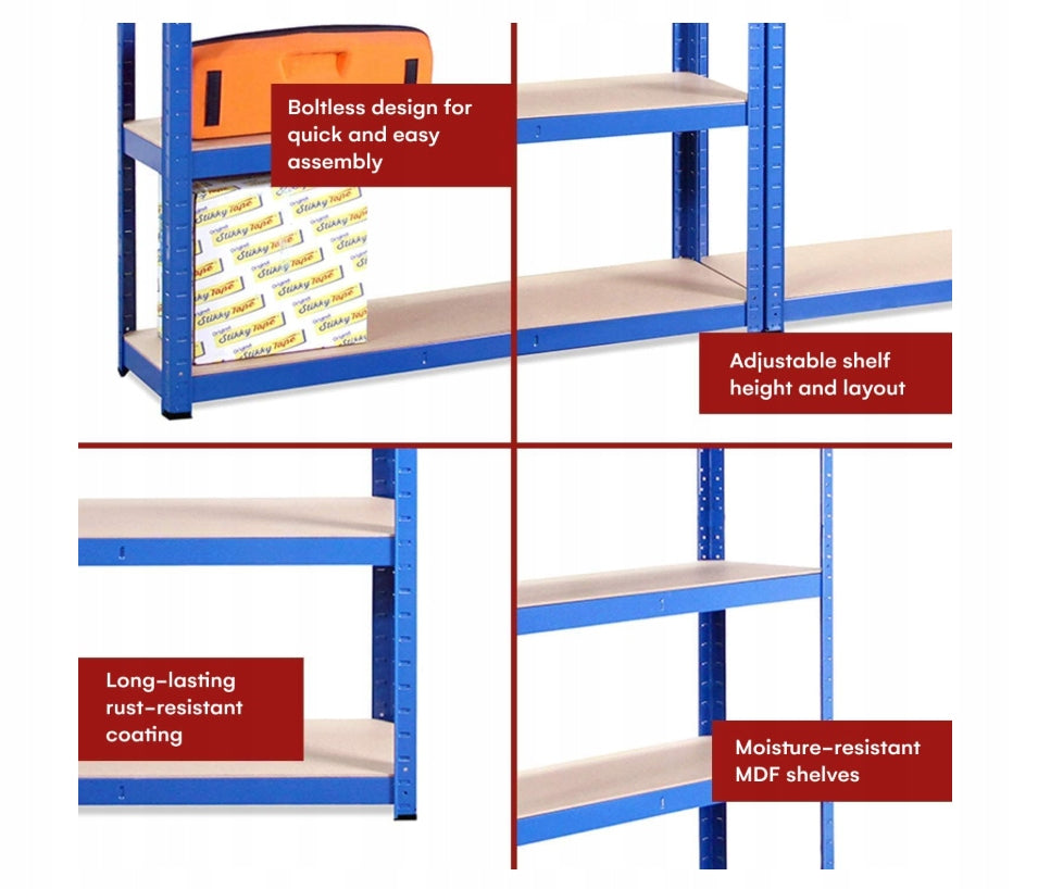 Storage rack Garage shelf G-Rack: 180 cm x 90 cm x 30 cm max 875 kg Manufacturer ePlatinum