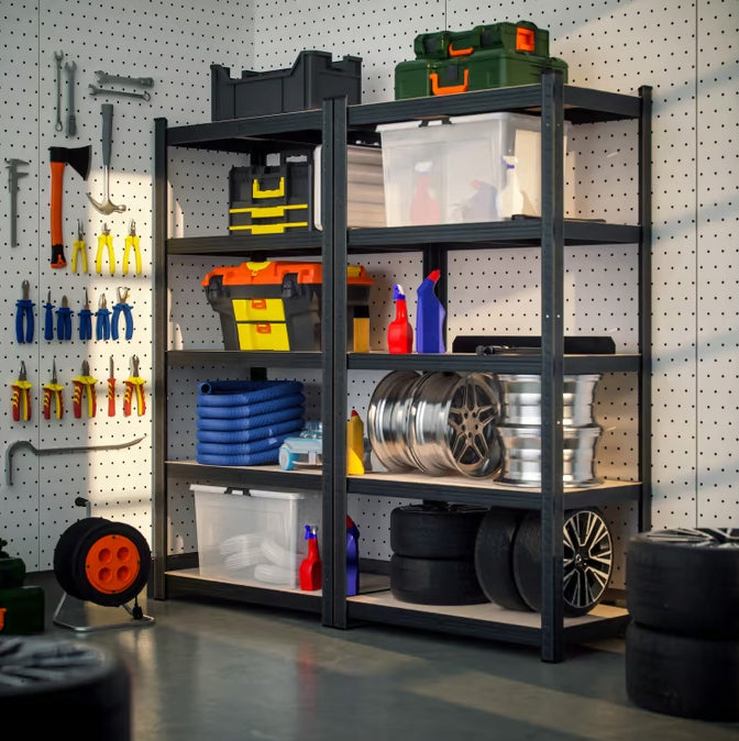 Storage rack black 180x90x40cm galvanized 875kg Manufacturer Monzana