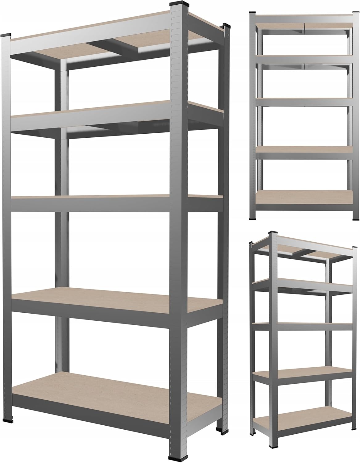 Storage rack metal 5-level 180x90x40cm shelf capacity 175kg