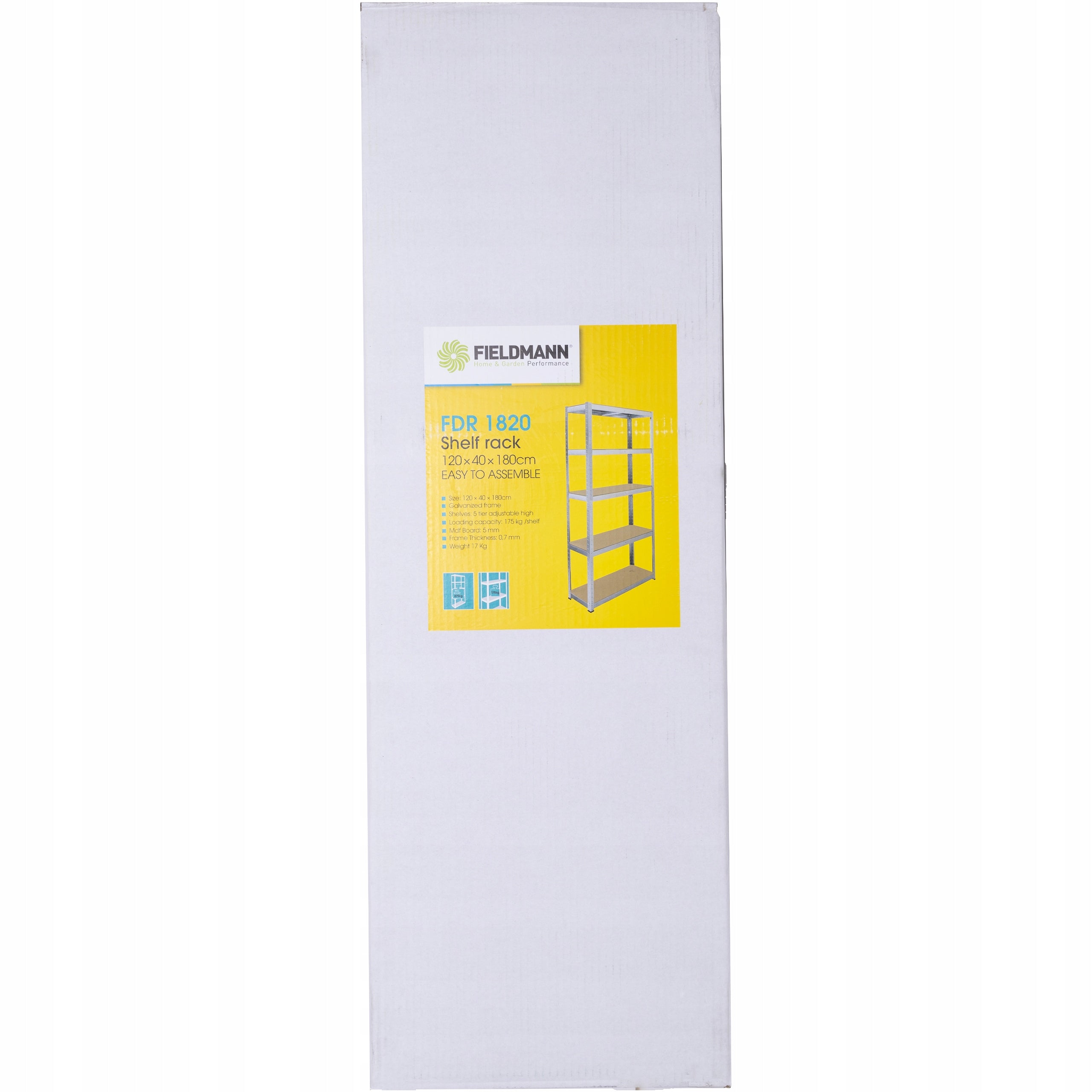 Storage rack with shelves Fieldmann FDR 1820 Steel 5 Shelves 875kg Packaging status original