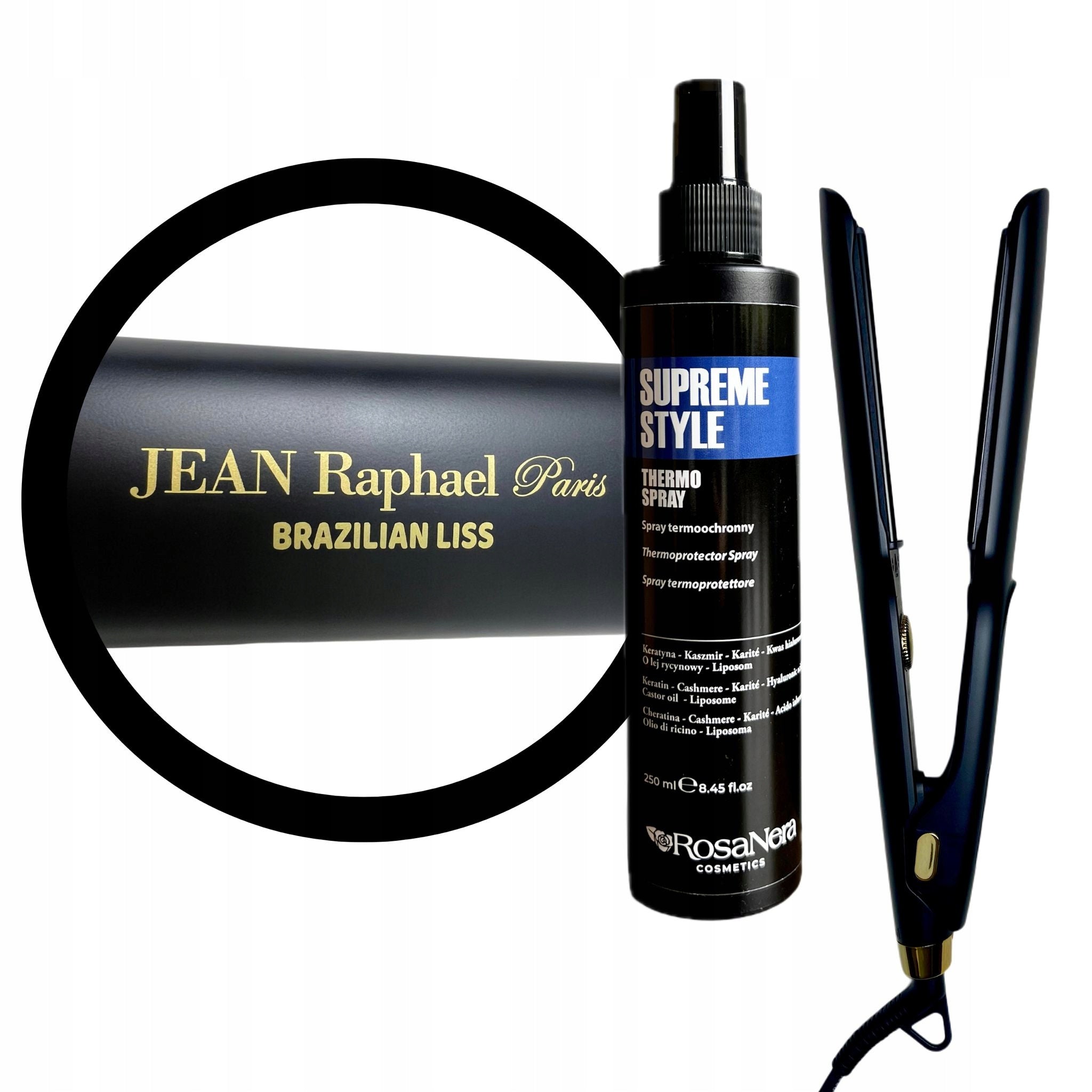 Straightener Jean Raphael BRAZILLIAN LISS Wide + Thermo protection FREE EAN (GTIN) 5906815851545
