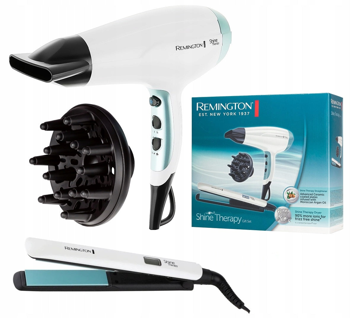 Straightener REMINGTON S8500GP + Hairdryer D5216 Set