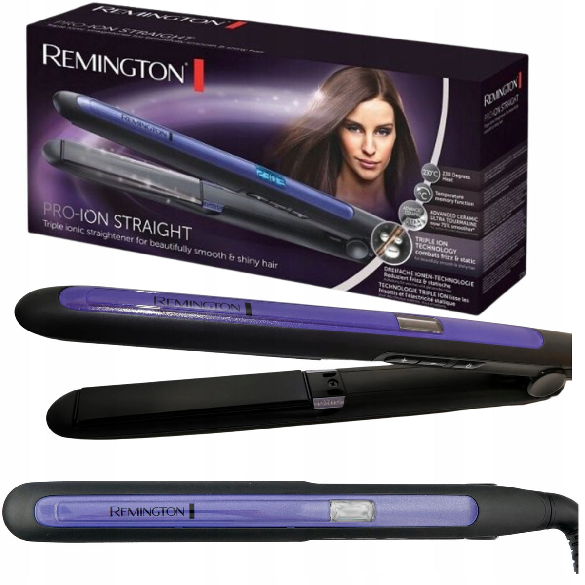 Straightener Remington S7710 IONIZATION CASE FAST HEATING DISPLAY EAN (GTIN) 4008496818488