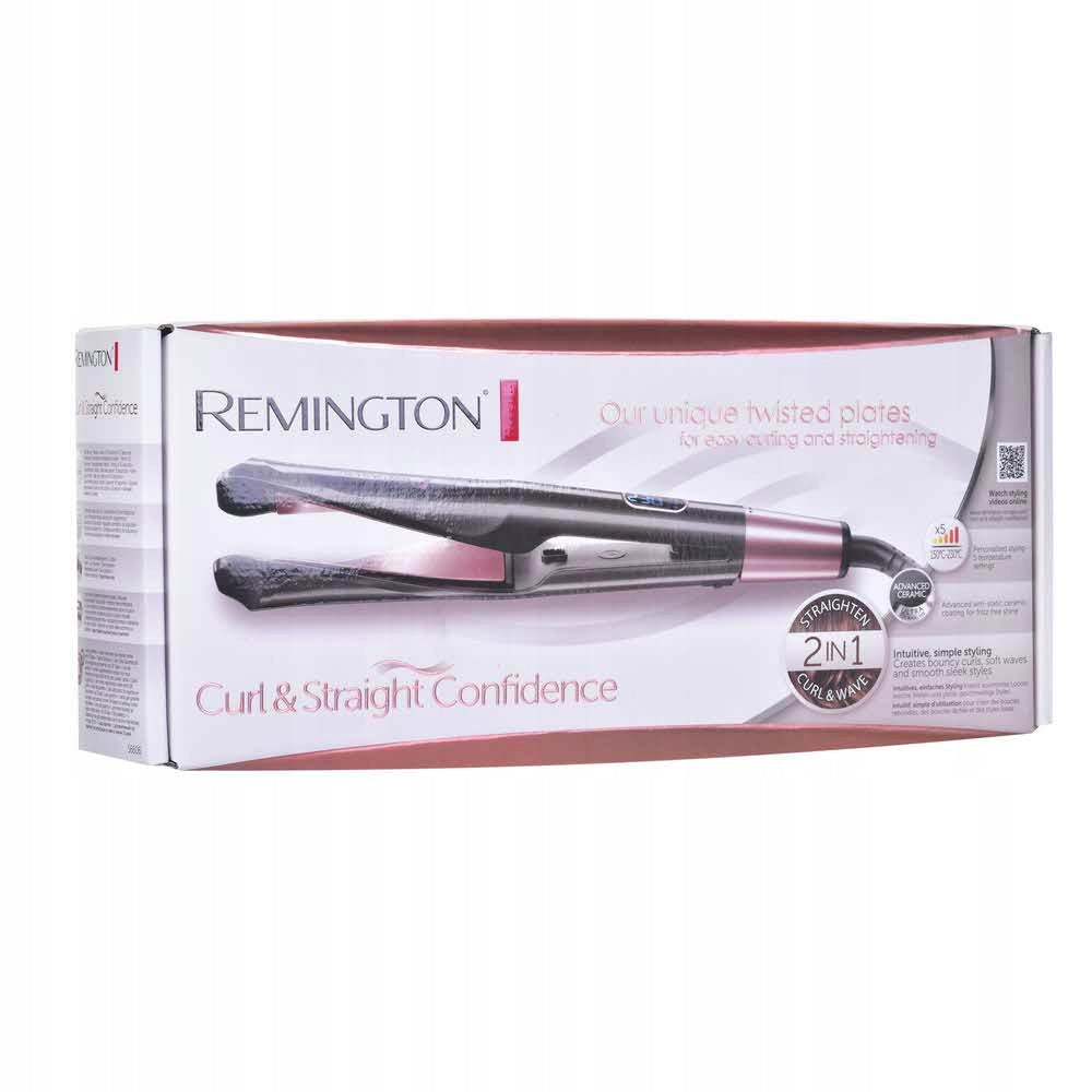 Straightener hair curler REMINGTON S6606 ceramic ionization 2in1 curls Brand Remington